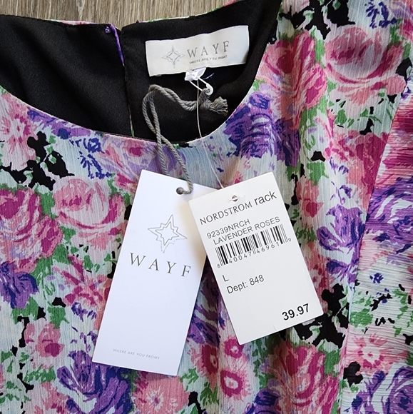 NWT WAYF LAVENDER ROSES - Picture 9 of 12